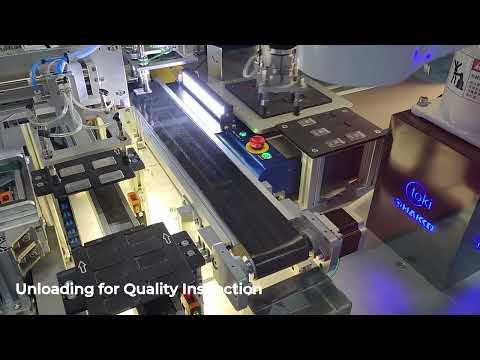Automated Loading Machine with 2D Camera Inspection, Integrated Auto Soldering and Laser Depaneling