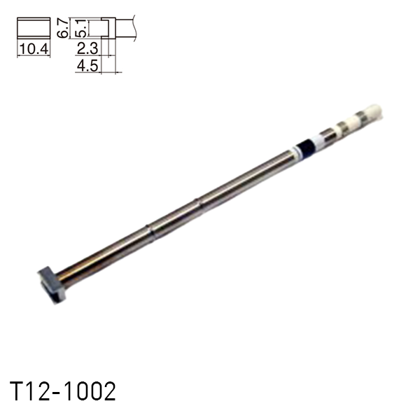 Hakko T12-1002 Tunnel Soldering Iron Tips for soldering station FM202, FM203, FM204, FM206, FM950, FX951, FX952 and soldering iron FM2027, FM2028