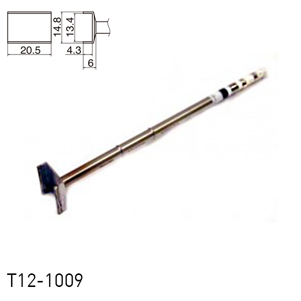 Hakko T12-1009 Tunnel Soldering Iron Tips for soldering station FM202, FM203, FM204, FM206, FM950, FX951, FX952 and soldering iron FM2027, FM2028