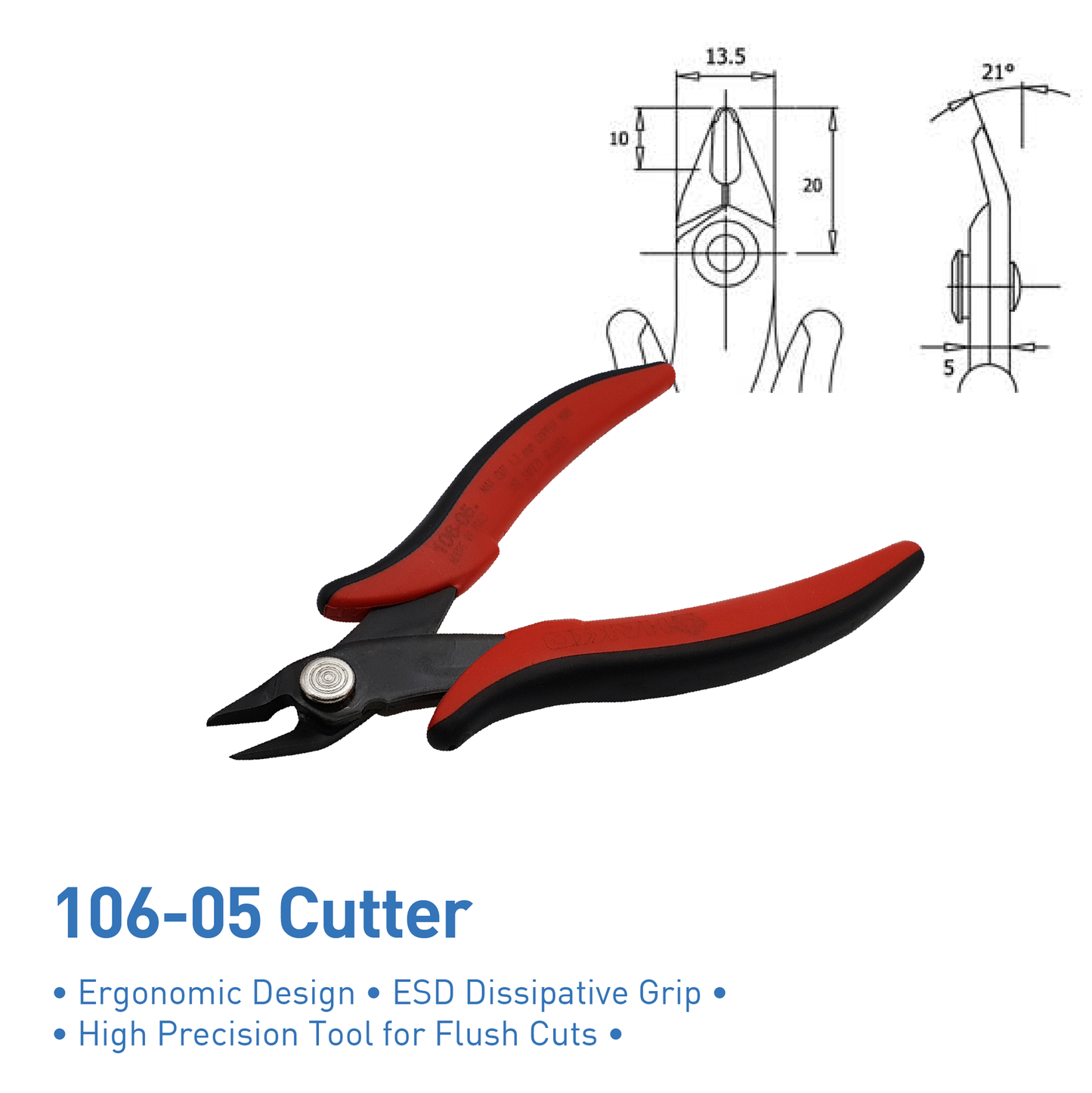 Hakko 106-05 Cutting Tool for copper and soft lead wires