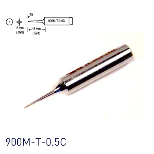 Hakko 900M-T-0.5C Soldering Iron Tips for for soldering station 928, 937, 701, 702B, 936, 933/934 and handpieces 900M (ESD), 907 and 933