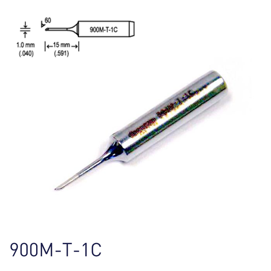 Hakko 900M-T-1C Soldering Iron Tips for for soldering station 928, 937, 701, 702B, 936, 933/934 and handpieces 900M(ESD), 907 and 933