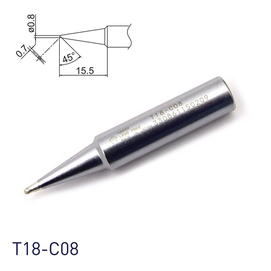 Hakko T18-C08 Soldering Iron Tip