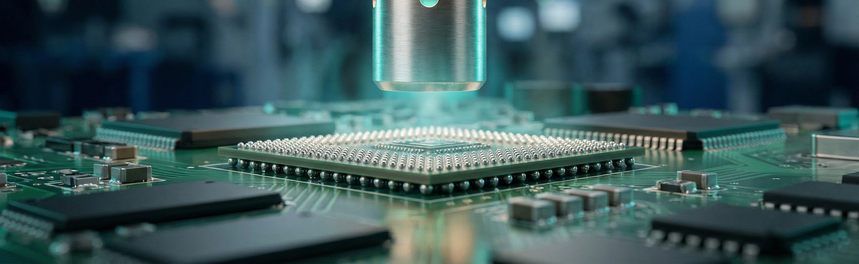 High-precision BGA rework station with split-vision optical alignment and multi-zone infrared heating for safe component replacement on high-density PCBA