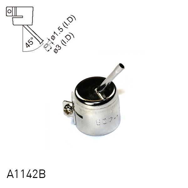 Hakko Products_ A1142B Single Hot Air Nozzle_ Nozzles_ Hakko Products