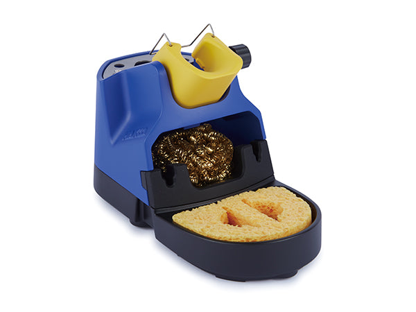 Hakko Products_ FH-215 Iron Holder_ Iron Holder/Stand_ Hakko Products with cleaning sponge and wire