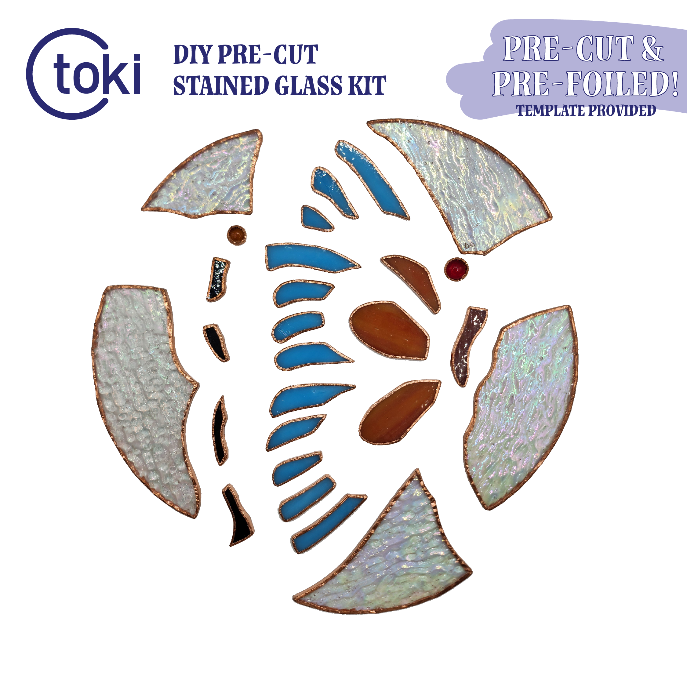 Pre-Cut Butterfly Stained Glass DIY