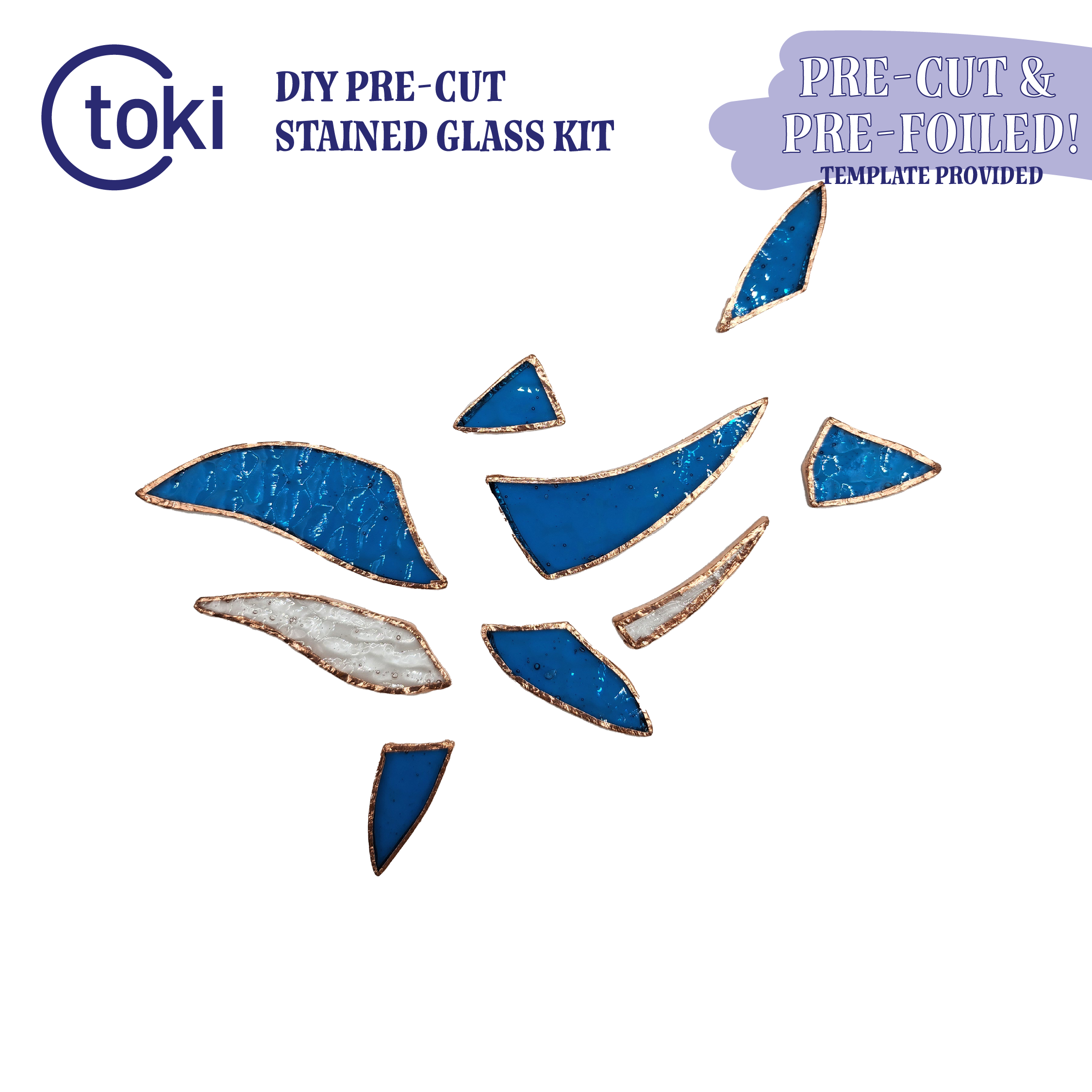 Pre-Cut Whale Stained Glass DIY