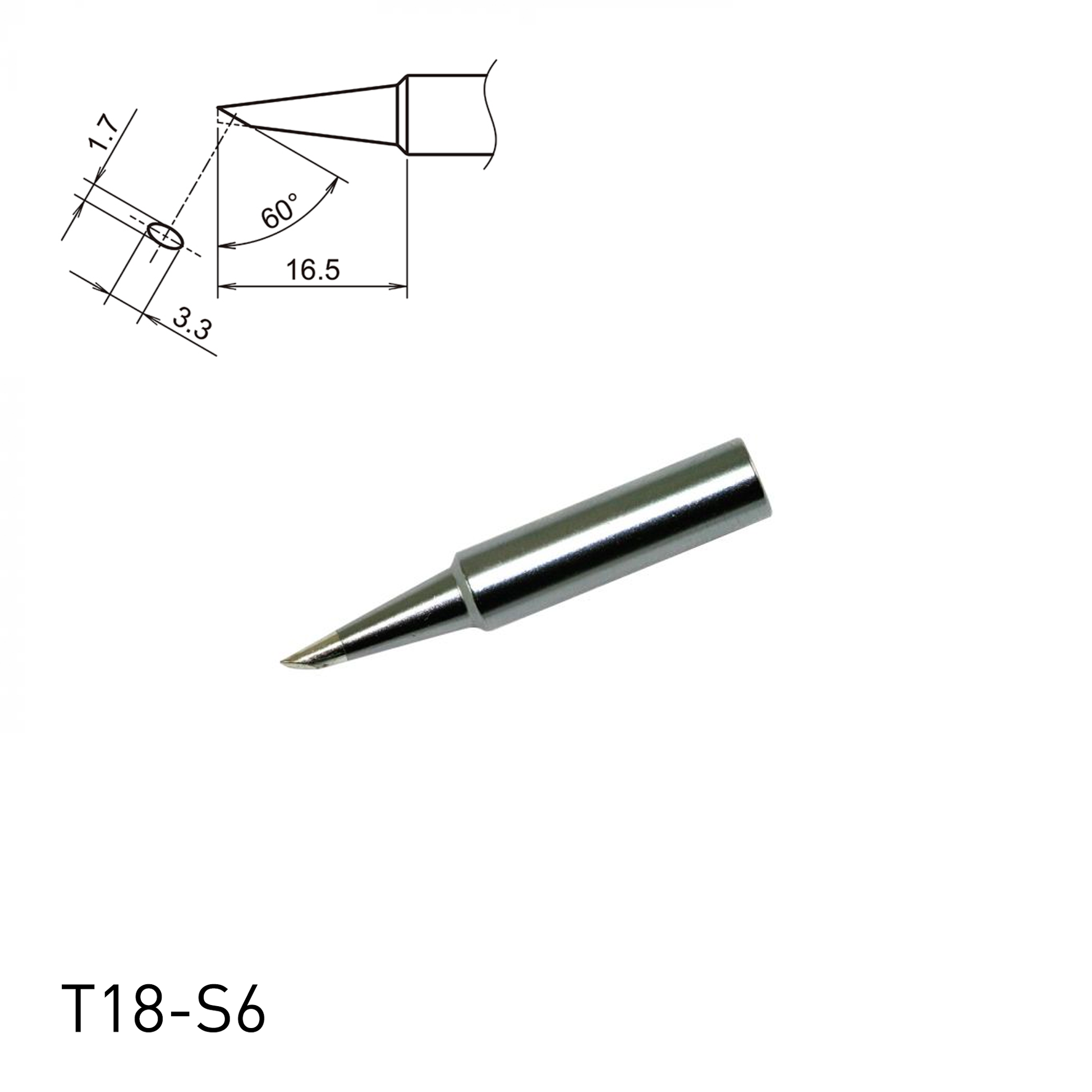 T18-S6 Bevel Tip