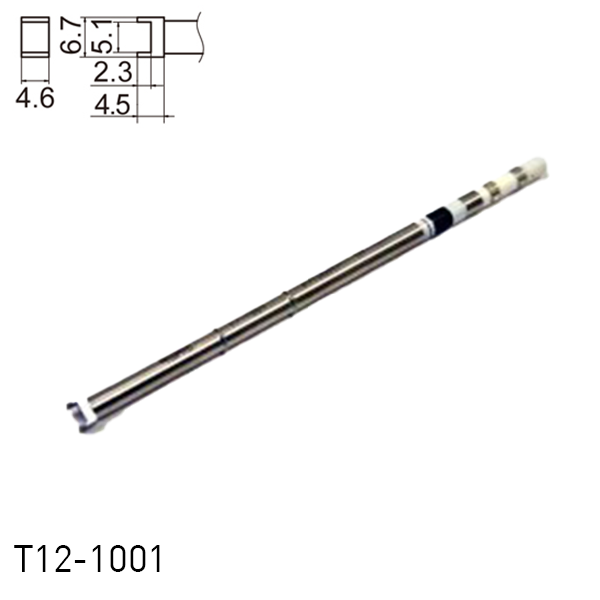 Hakko T12-1001 Tunnel Soldering Iron Tips for soldering station FM202, FM203, FM204, FM206, FM950, FX951, FX952 and soldering iron FM2027, FM2028
