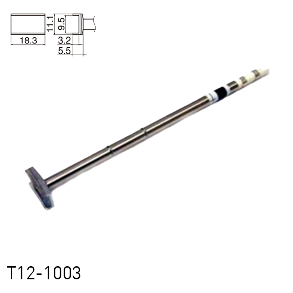 Hakko T12-1003 Tunnel Soldering Iron Tips for soldering station FM202, FM203, FM204, FM206, FM950, FX951, FX952 and soldering iron FM2027, FM2028