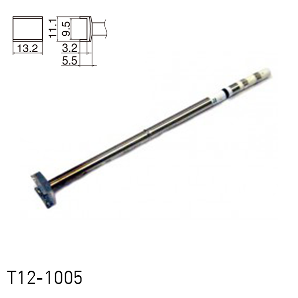 Hakko T12-1005 Tunnel Soldering Iron Tips for soldering station FM202, FM203, FM204, FM206, FM950, FX951, FX952 and soldering iron FM2027, FM2028