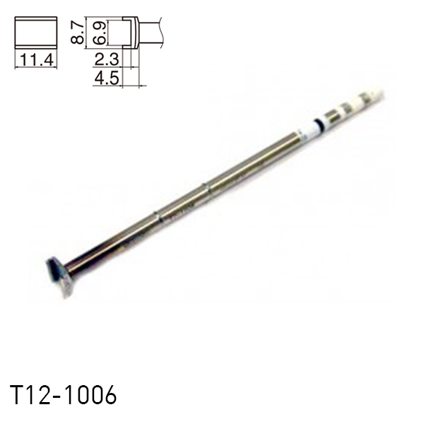 Hakko T12-1006 Tunnel Soldering Iron Tips for soldering station FM202, FM203, FM204, FM206, FM950, FX951, FX952 and soldering iron FM2027, FM2028