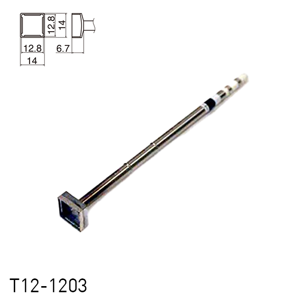 Hakko T12-1203 Quad Soldering Iron Tips for soldering station FM202, FM203, FM204, FM206, FM950, FX951, FX952 and soldering iron FM2027, FM2028