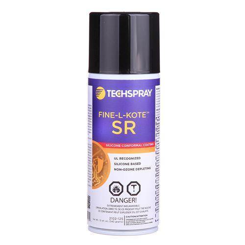 Techspray Fine-L-Kote SR Conformal Coating 2102-12S 12 Oz (355ml) aerosol Silicone coating that's ideal for moisture, thermal and vibration protection.