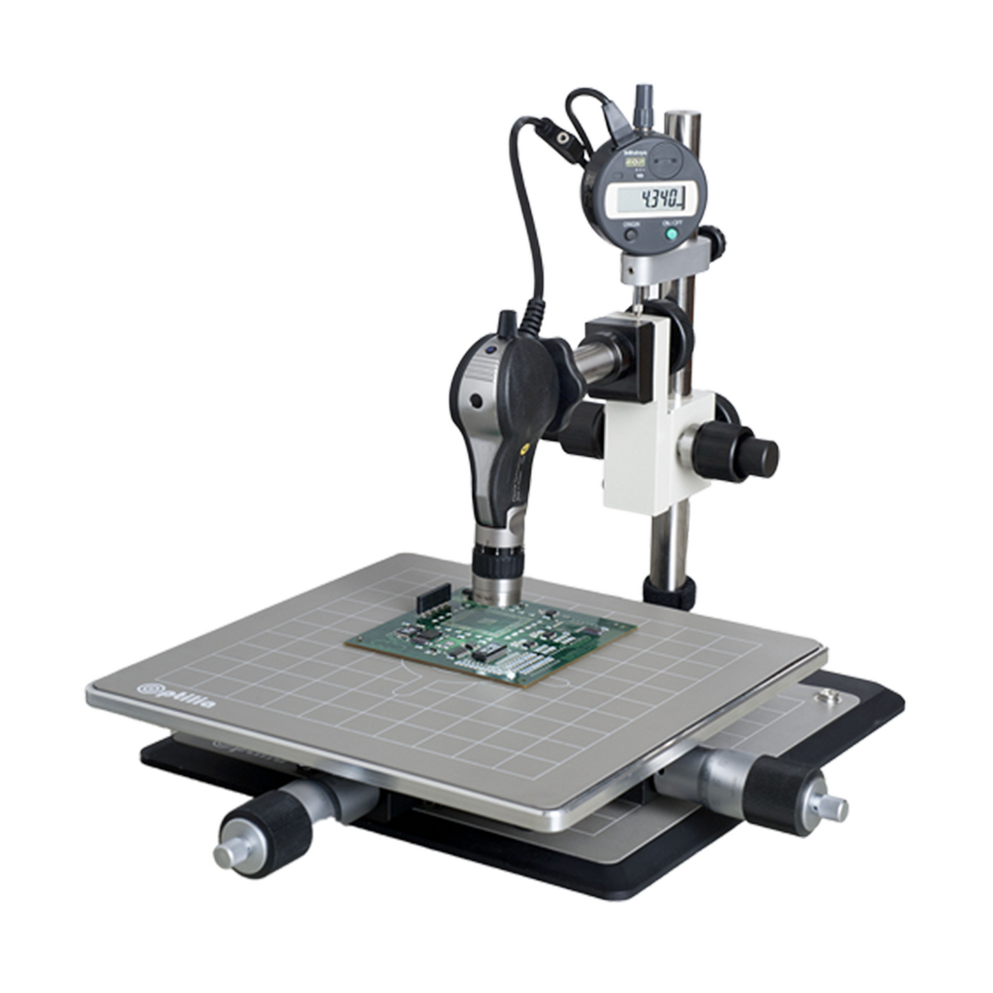Optilia 3-axis XYZ-Measuring Inspection System - technically competitive 3-axis non-contact dimensional measurement of geometry in electronics production and quality control
