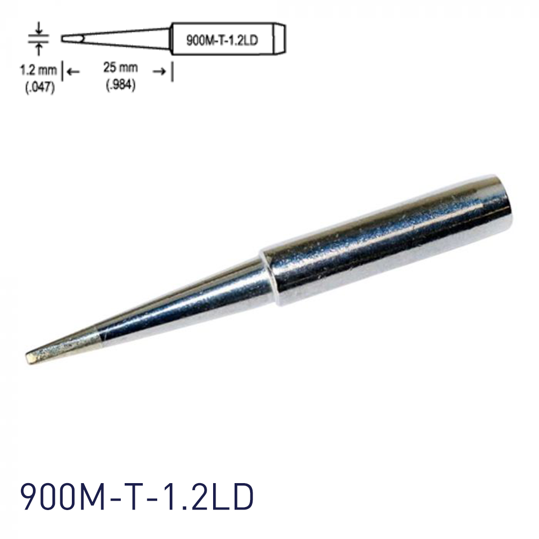 Hakko 900M-T-1.2LD Soldering Iron Tips for for soldering station 928, 937, 701, 702B, 936, 933/934 and handpieces 900M(ESD), 907 and 933