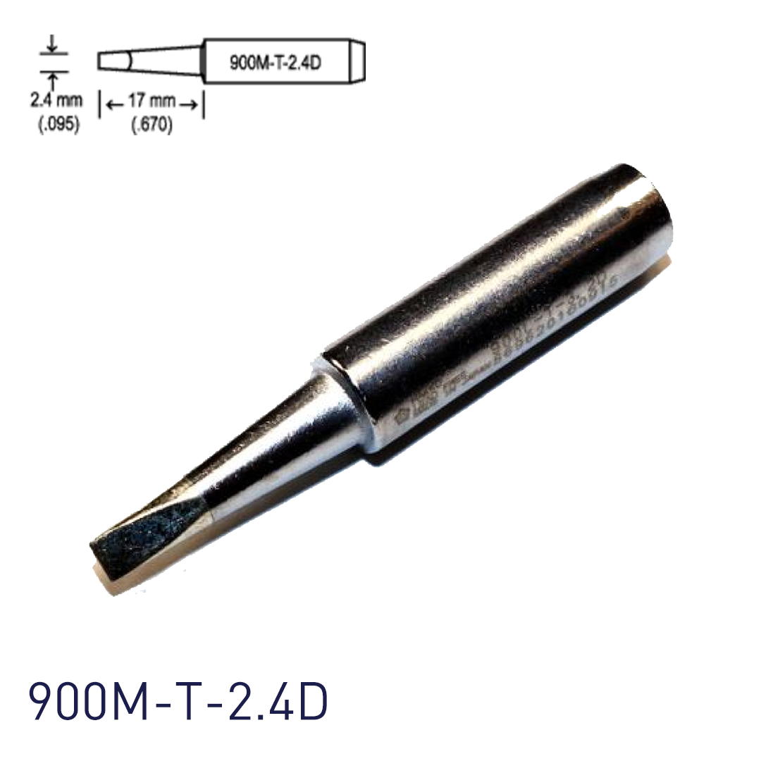 Hakko 900M-T-2.4D Soldering Iron Tips for for soldering station 928, 937, 701, 702B, 936, 933/934 and handpieces 900M(ESD), 907 and 933