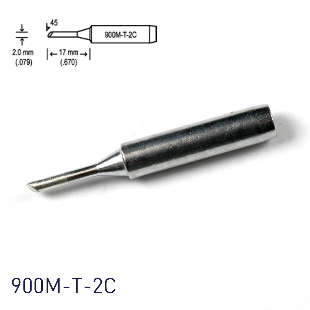 Hakko 900M-T-2C Soldering Iron Tips for for soldering station 928, 937, 701, 702B, 936, 933/934 and handpieces 900M(ESD), 907 and 933