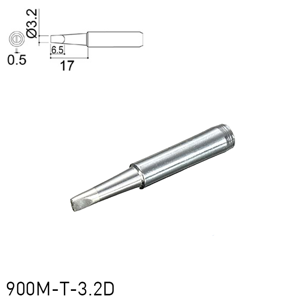 Hakko 900M-T-3.2D Soldering Iron Tips for for soldering station 928, 937, 701, 702B, 936, 933/934 and handpieces 900M(ESD), 907 and 933