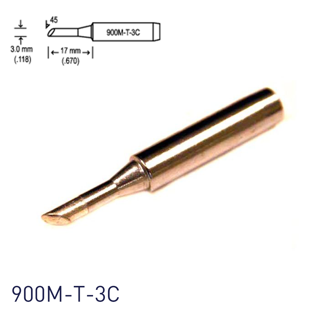 Hakko 900M-T-3C Soldering Iron Tips for for soldering station 928, 937, 701, 702B, 936, 933/934 and handpieces 900M(ESD), 907 and 933