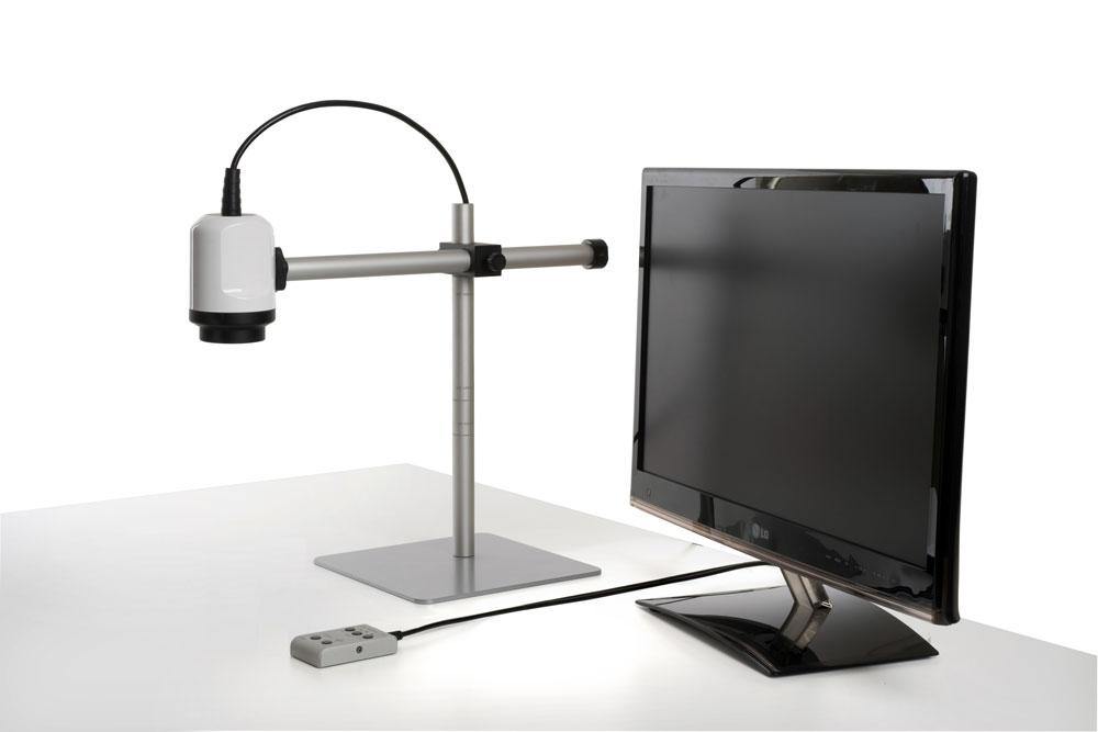 Optilia M30 EasyView Inspection System with desktop monitor