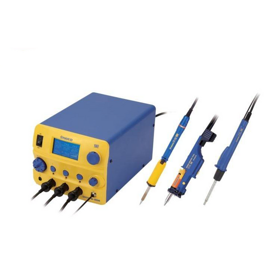 Hakko 3-port SMD rework station FM206 soldering iron, hot air tool, desoldering 