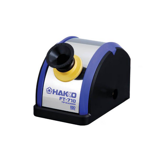 Hakko soldering iron tip automated cleaner FT710, built in rotating brush to clean solder residue from soldering iron tip