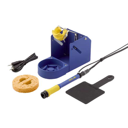 Hakko soldering iron FM2031 conversion kit for soldering station FX951, rework station FM203 FM206 for N2 soldering pcb SMT assembly production including soldering iron holder, insulation pad, soldering iron, tip cleaning sponge, cable