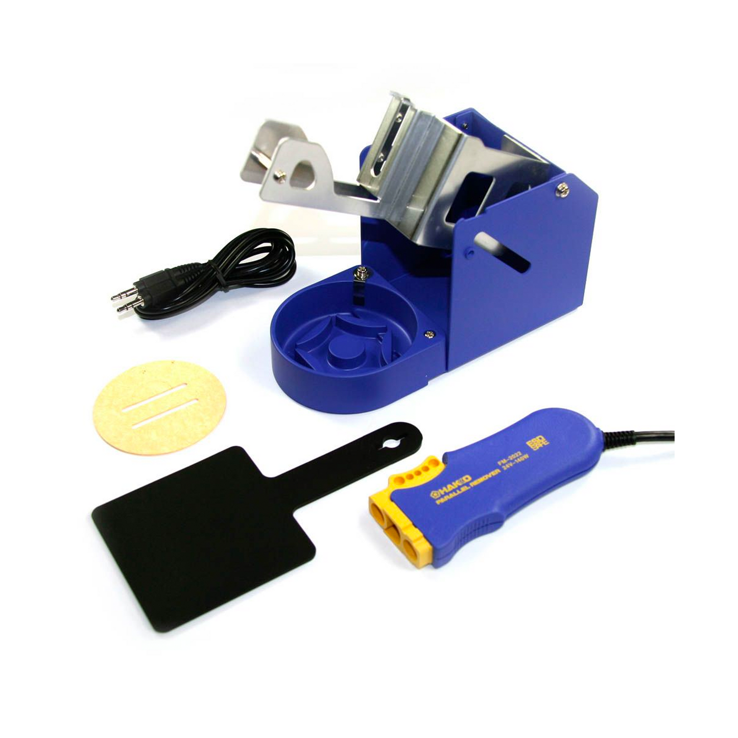 Hakko SMD hot tweezers conversion kit FM2022 including soldering iron holder cleaning sponge heat resistant pad cable