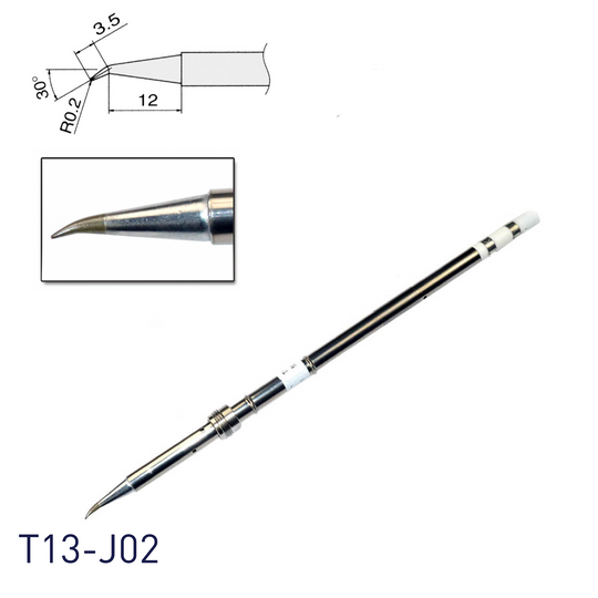 Hakko Soldering Iron Replacement Tip T13 - for FM2026 N2 soldering iron in hook shape