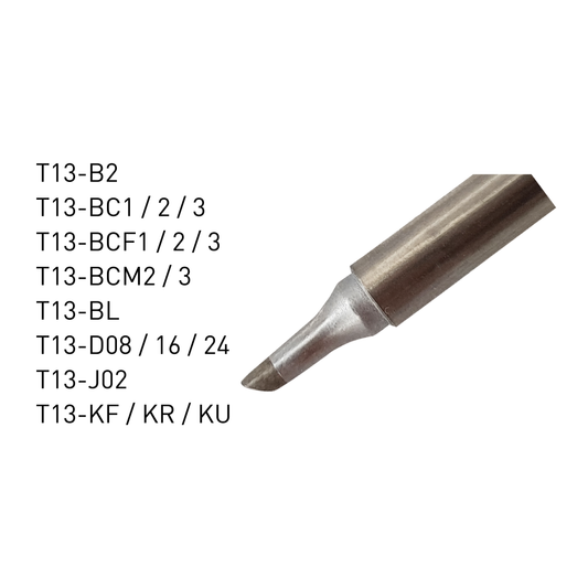 Hakko Soldering Iron Replacement Tip T13 - for FM2026 N2 soldering iron in various shape in sizes