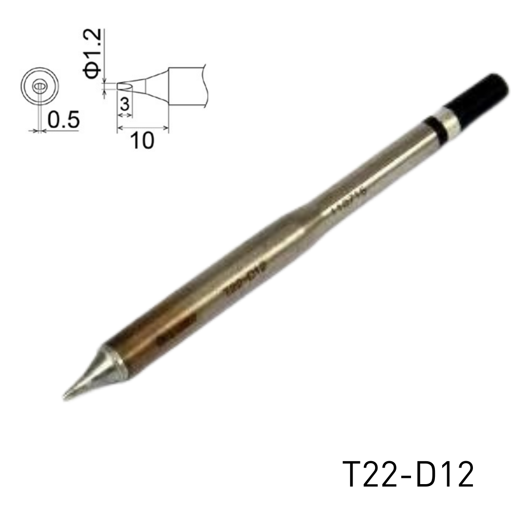 Hakko soldering iron tip T22-D12