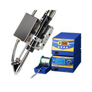 Hakko automated soldering robot FU601 300W high performance with FU6001 straight soldering iron. Auto self-feeder, preset adjustable temperature. can be combined with various robots and other actuators to build an automatic soldering process at low cost.