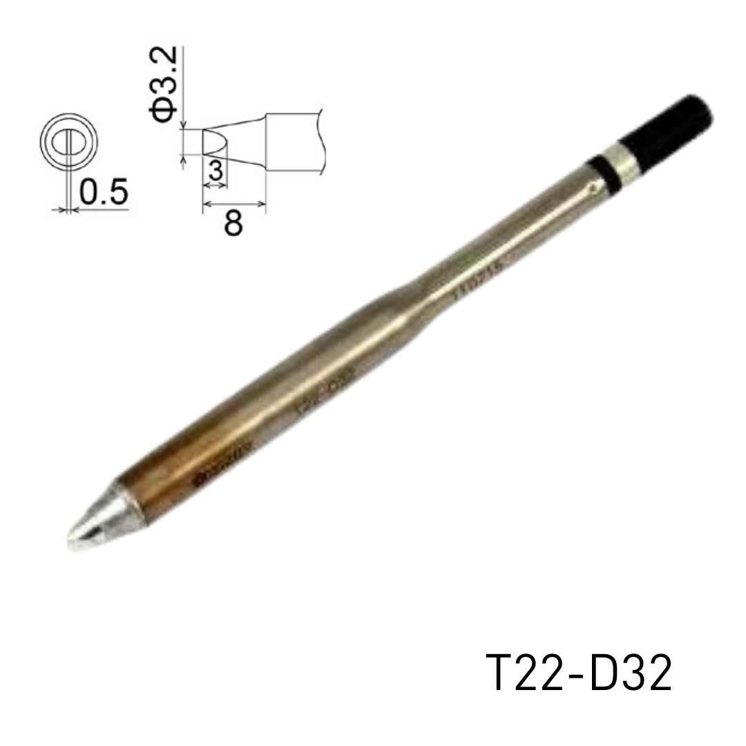 Hakko soldering iron tip T22-D32
