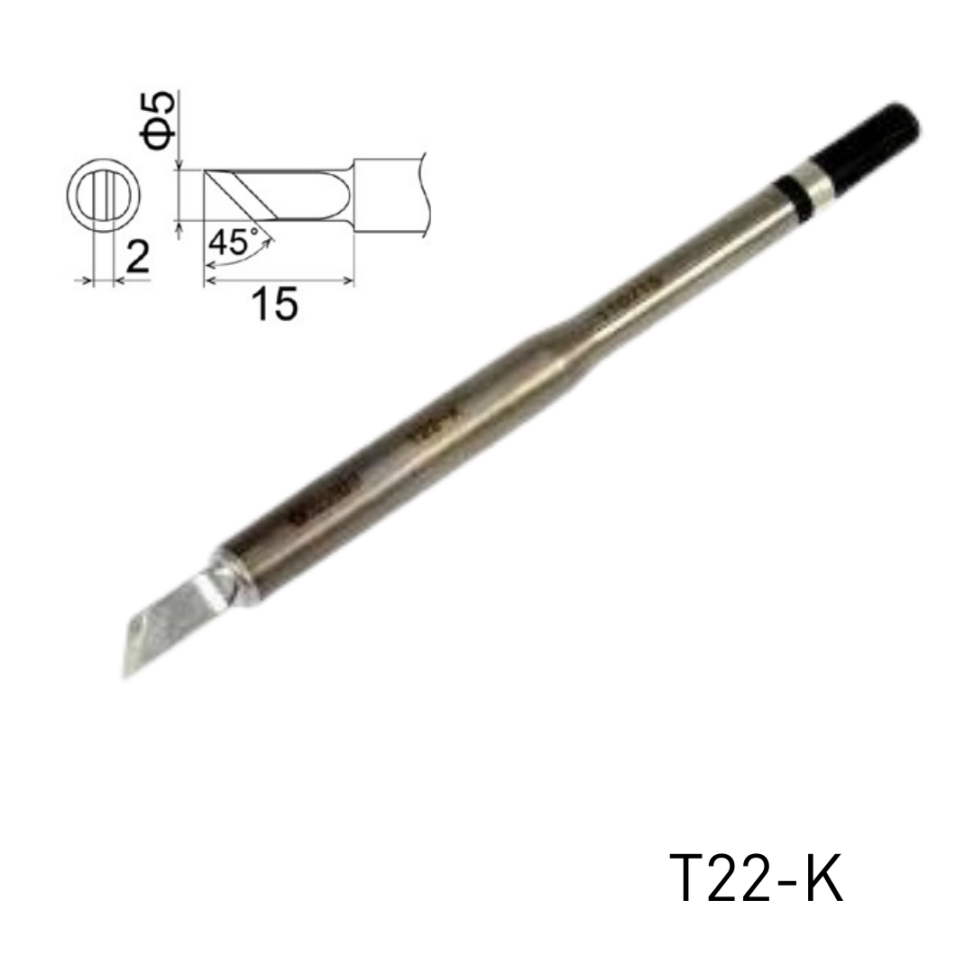 Hakko soldering iron tip T22-K