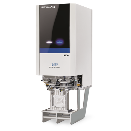 LPKF InlineWeld 6600 laser plastic welding machine that offers exceptionally short cycle times and minimal production costs