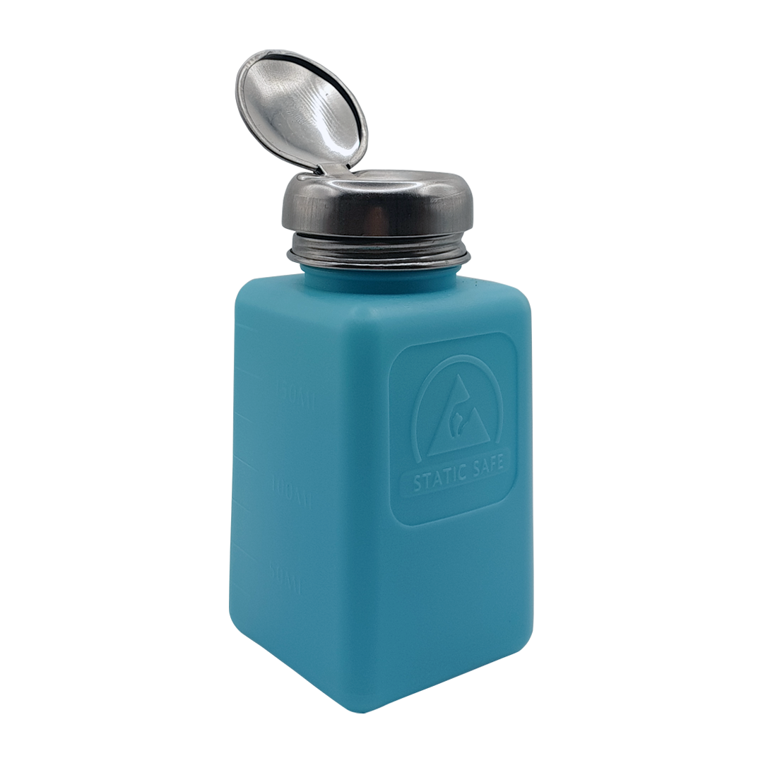 MEA blue color solvent dispenser bottle IPA esd safe 177ml