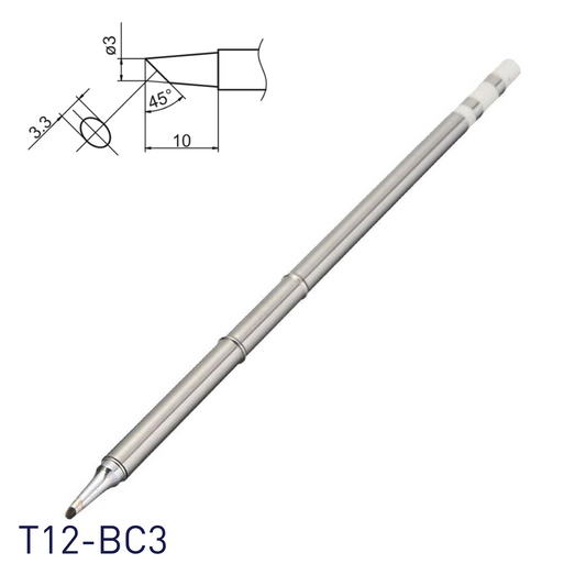 Hakko T12-BC3 Soldering Iron Tips for soldering station FM202, FM203, FM204, FM206, FM950, FX951, FX952 and soldering iron FM2027, FM2028