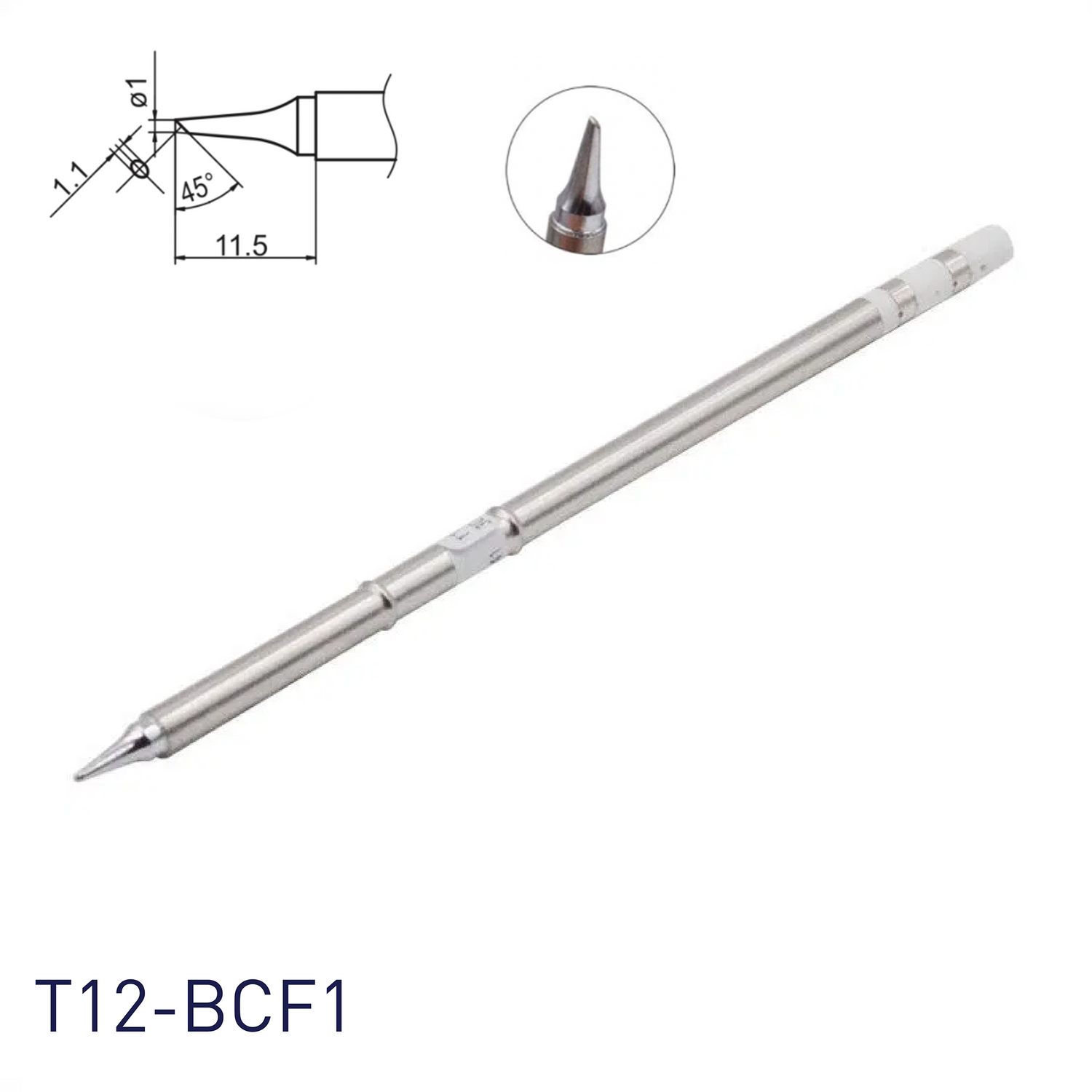 Hakko T12-BCF1 Soldering Iron Tips for soldering station FM202, FM203, FM204, FM206, FM950, FX951, FX952 and soldering iron FM2027, FM2028