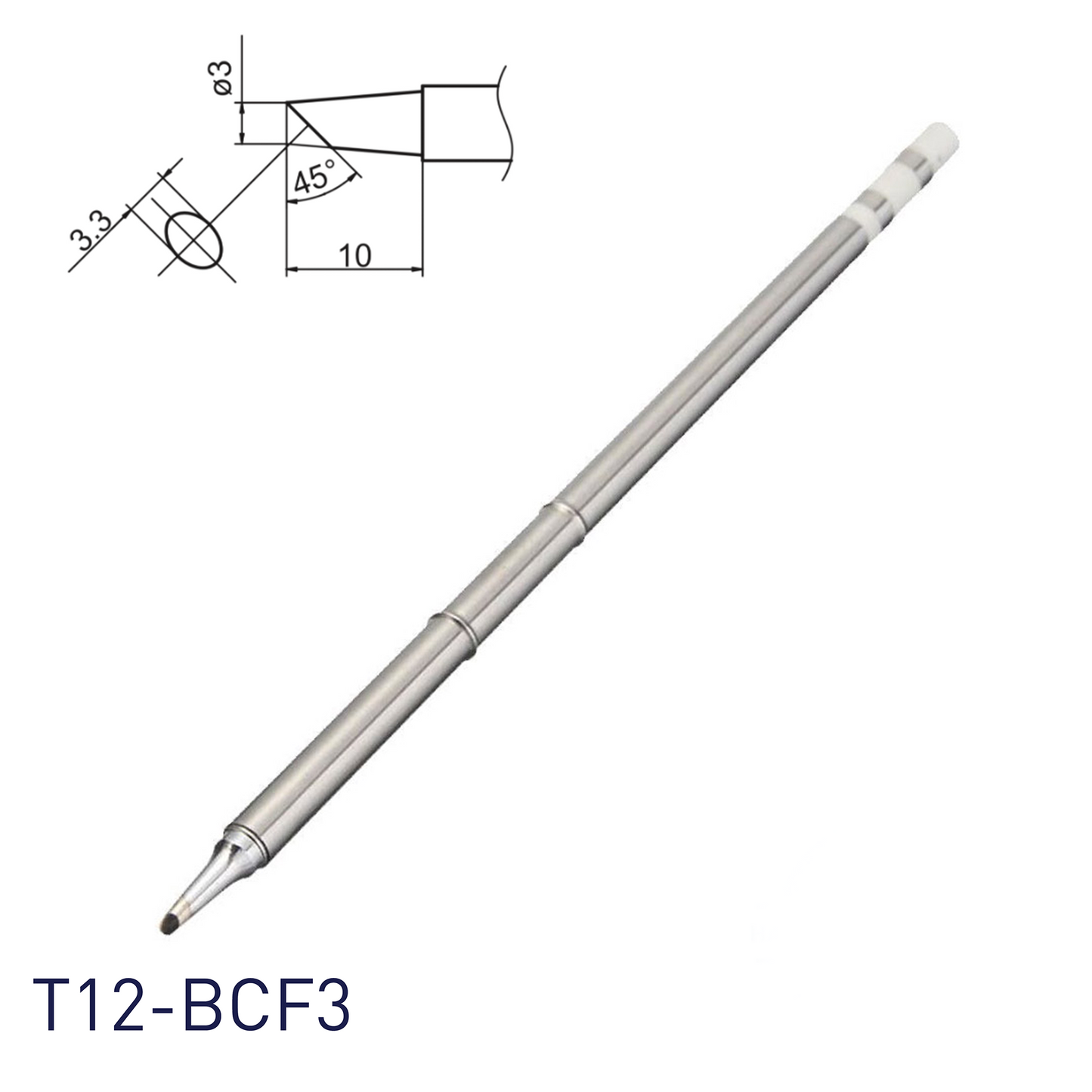 Hakko T12-BCF3 Soldering Iron Tips for soldering station FM202, FM203, FM204, FM206, FM950, FX951, FX952 and soldering iron FM2027, FM2028