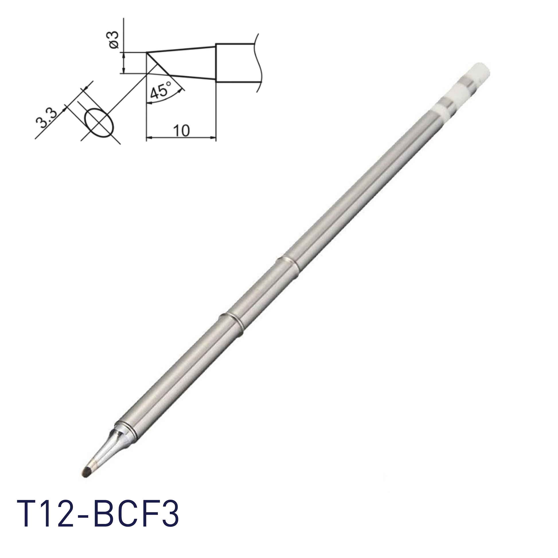 Hakko T12-BCF3 Soldering Iron Tips for soldering station FM202, FM203, FM204, FM206, FM950, FX951, FX952 and soldering iron FM2027, FM2028