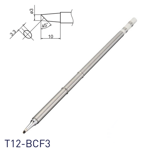 Hakko T12-BCF3 Soldering Iron Tips for soldering station FM202, FM203, FM204, FM206, FM950, FX951, FX952 and soldering iron FM2027, FM2028