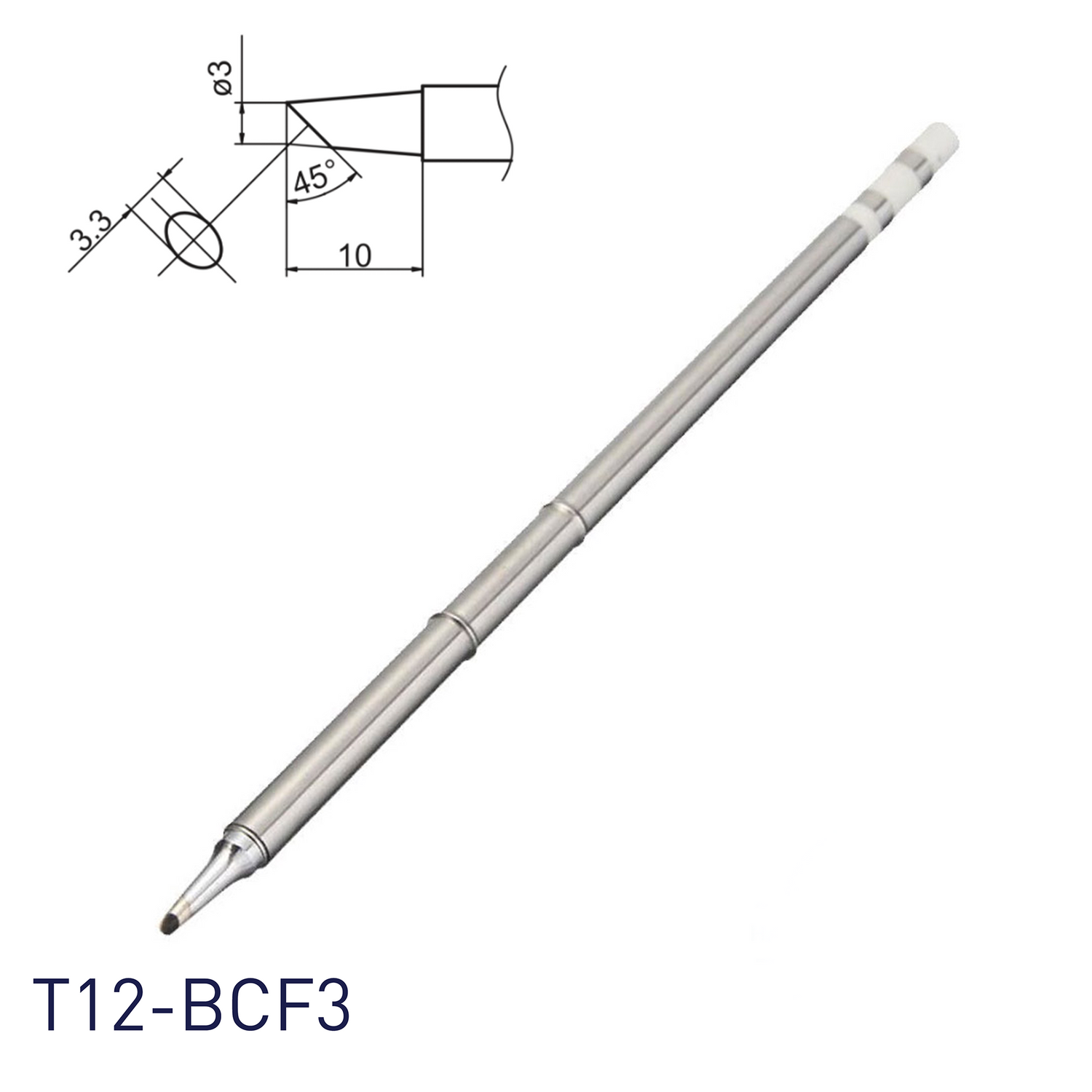Hakko T12-BCF3 Soldering Iron Tips for soldering station FM202, FM203, FM204, FM206, FM950, FX951, FX952 and soldering iron FM2027, FM2028
