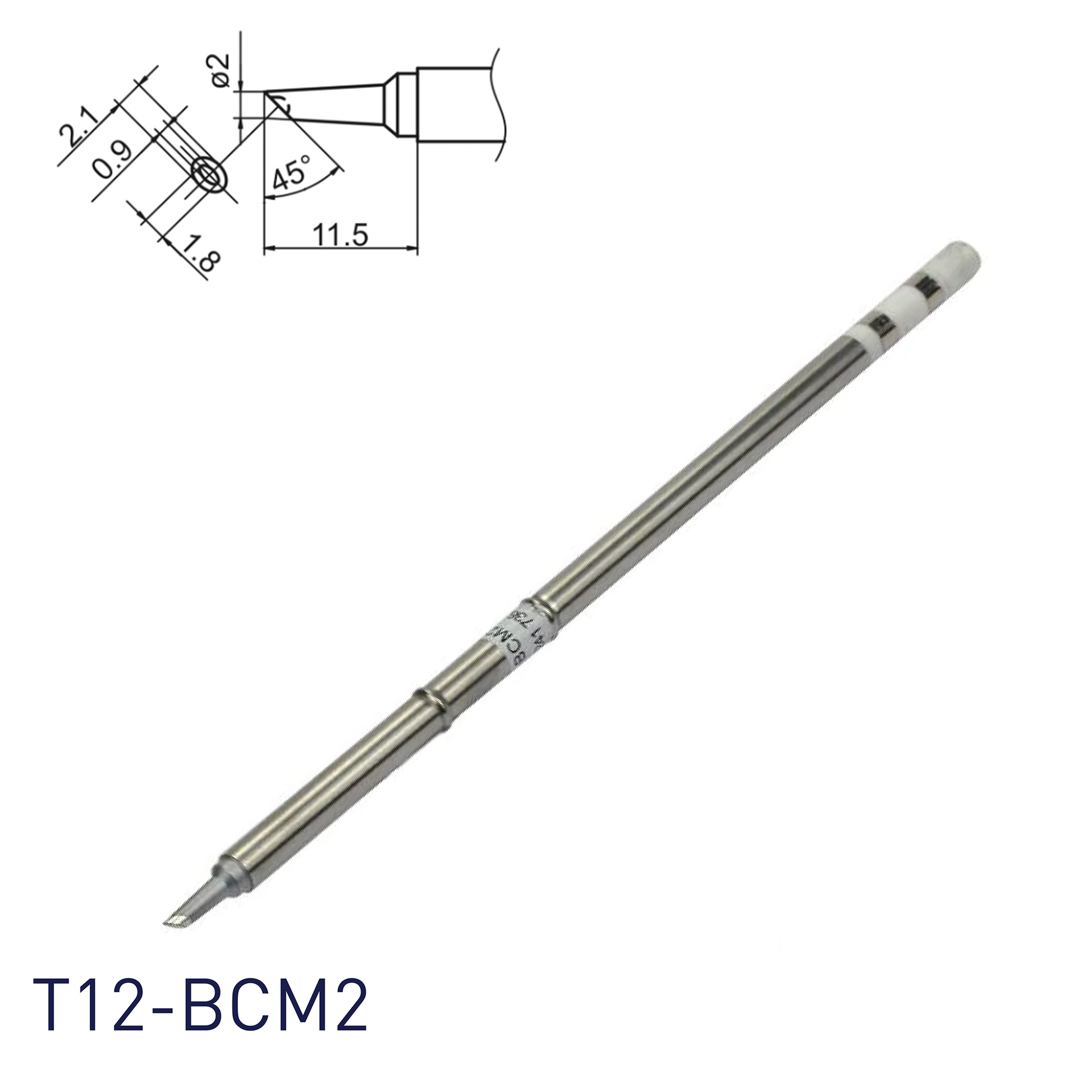 Hakko T12-BCM2 Soldering Iron Tips for soldering station FM202, FM203, FM204, FM206, FM950, FX951, FX952 and soldering iron FM2027, FM2028