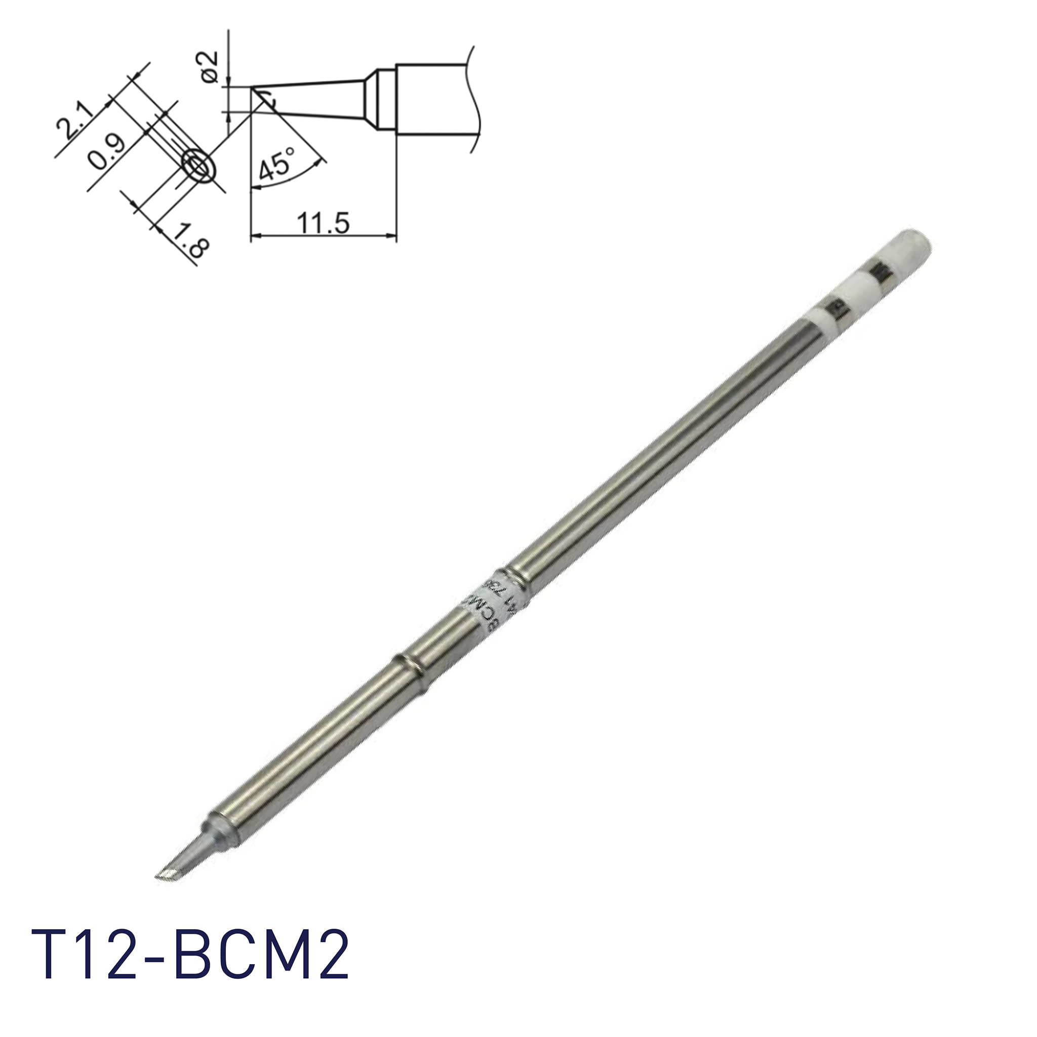 Hakko T12-BCM2 Soldering Iron Tips for soldering station FM202, FM203, FM204, FM206, FM950, FX951, FX952 and soldering iron FM2027, FM2028