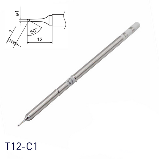 Hakko T12-C1 Soldering Iron Tips for soldering station FM202, FM203, FM204, FM206, FM950, FX951, FX952 and soldering iron FM2027, FM2028