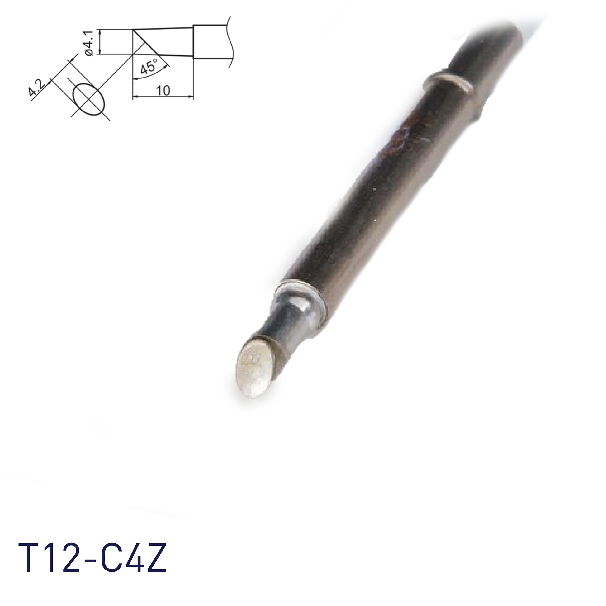Hakko T12-C4Z Soldering Iron Tips for soldering station FM202, FM203, FM204, FM206, FM950, FX951, FX952 and soldering iron FM2027, FM2028