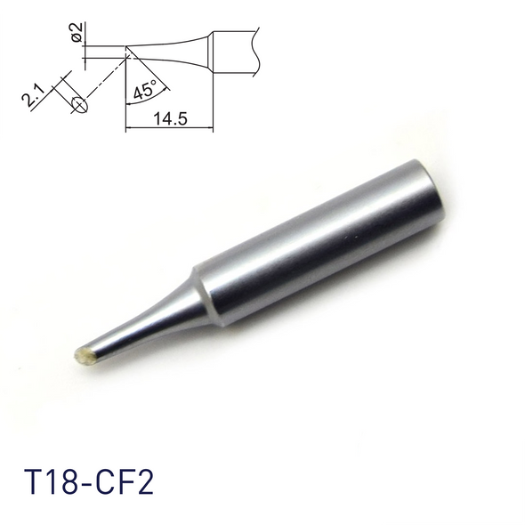 Hakko T18-CF2 for soldering station FX888, FX888D, FX889, FR701, FR702, FX600 & soldering iron FX8801, FX600