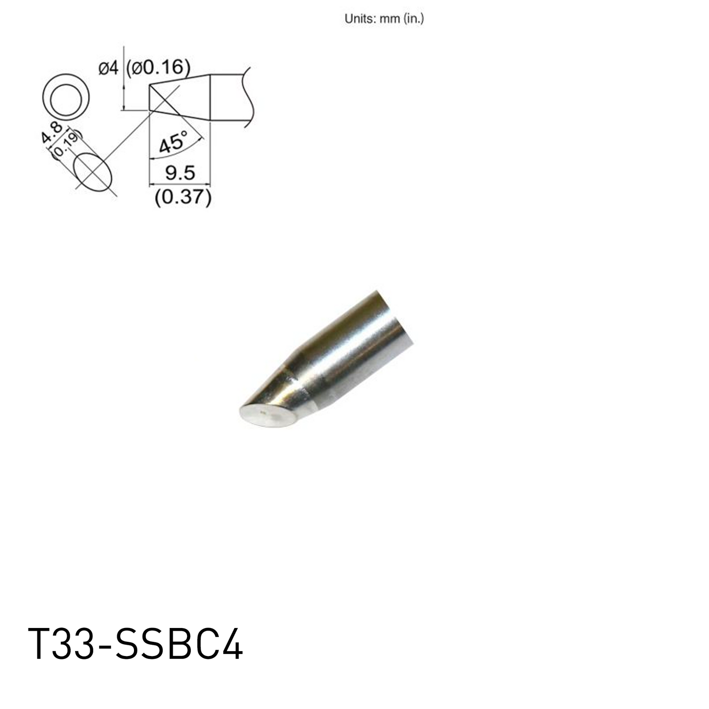 T33 / T33-SS Series Soldering Tips